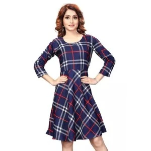 NEVY CHECK BELD Crepe Short Sleeves NEVY CHECK BELD Crepe Short Sleeves