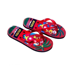 Boys and Girls Red Motu Patlu Slippers