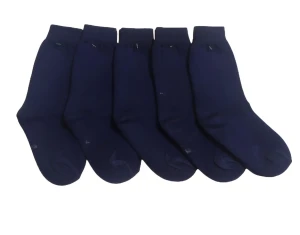 Kids Navy Blue School Socks-Pack of 5 Pairs