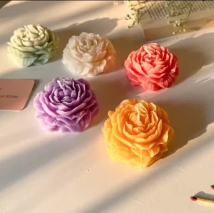 Peony flower candle Peony flower candle