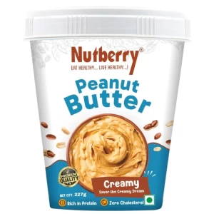 Nutberry Peanut Butter Creamy 227gm in Bucket