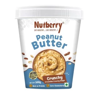Nutberry Peanut Butter Crunchy 500gm in Bucket