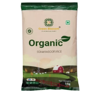 Organic Sona Masoori Rice White 1Kg Organic Sona Masoori Rice White 1Kg