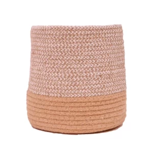 Dual Tone Jute Baskets Large One Piece
