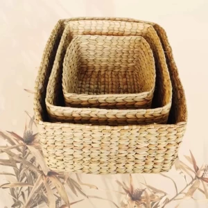 Set of 3 baskets - Water Reed Kauna Grass Set of 3 baskets - Water Reed Kauna Grass