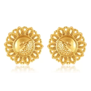 Traditional South Screw back alloy Gold Plated Stud Earring for Women Traditional South Screw back alloy Gold Plated Stud Earring for Women