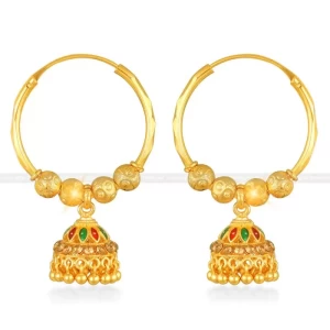 allure beautiful earrings shimmering gold plated for women and girls