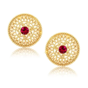 1gm Gold South Screw Back Alloy Gold and Micron Plated Stud Earring