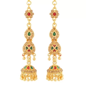 gold plated alloy kanchain earring for women and girls