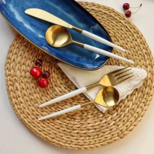 Designer Steel Cutlery Set white Designer Steel Cutlery Set white
