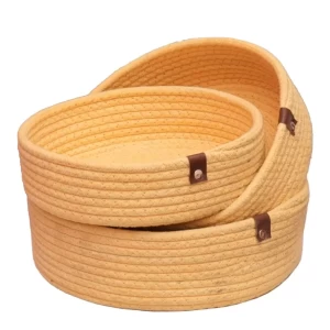 Nesting Basket Set of 3 Yellow