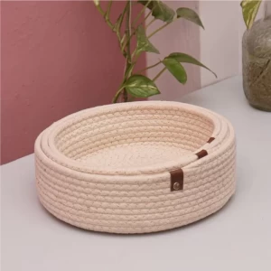 Nesting Basket Set of 3 white