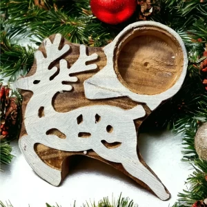 ReinDeer tea light holder set of 2