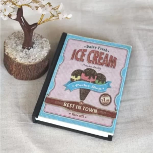 Hardcover Recycled Paper Journal Ice Cream Hardcover Recycled Paper Journal Ice Cream