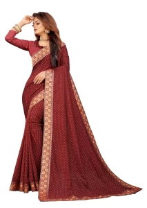 Hansika Maroon Cotton Printed Saree