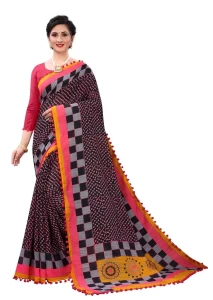 Mishri Black Putti Soft Cotton Jacquard saree