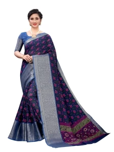 Mishri Navy Blue Soft Cotton Jacquard saree Mishri Navy Blue Soft Cotton Jacquard saree