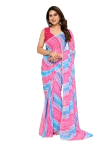 Ready to Wear Sky Pink Saree
