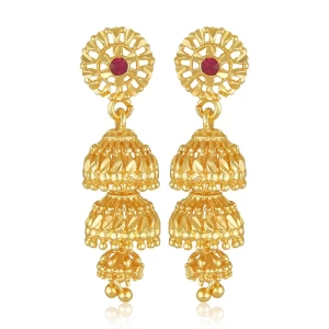 Elite Charming CZ Stone Jhumki Jhumka Earring for Women and Girls