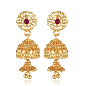 Allure Chunky CZ Stone Jhumki Jhumka Earring for Women and Girls