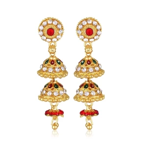 Trendy Beautiful CZ Stone Jhumki Jhumka Earring for Women and Girls
