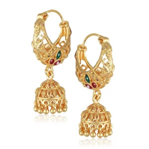 Shimmering Bejeweled Jhumki Earring