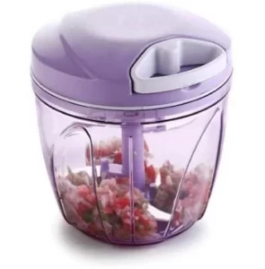 Purple Plastic 2 in 1 Handy Turbo Vegetable Chopper 900 ml Purple Plastic 2 in 1 Handy Turbo Vegetable Chopper 900 ml