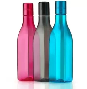Plastic Leak Proof Square Shape Water Bottle 3Pcs 1000ml Plastic Leak Proof Square Shape Water Bottle 3Pcs 1000ml