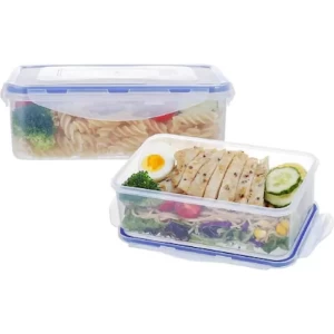 Leak Proof Plastic Lunch Box 800ml with Small Container and Spoon Leak Proof Plastic Lunch Box 800ml with Small Container and Spoon