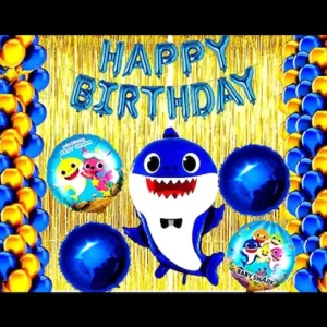 Baby Shark Birthday Party Decoration Combo Kit Of 50 Pieces Baby Shark Birthday Party Decoration Combo Kit Of 50 Pieces
