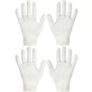 Eurow Cotton Cosmetic Moisturizing White Gloves Pack of 2 Eurow Cotton Cosmetic Moisturizing White Gloves Pack of 2
