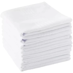 Scotamalone Men White Handkerchiefs