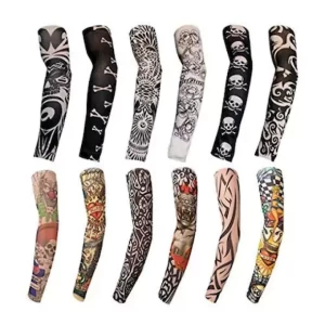 Tattoos Print Arm Sleeve ForSun UV Cool Protection Pack of 6 Pair