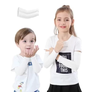 Newbyinn Kids White Arm Warmers