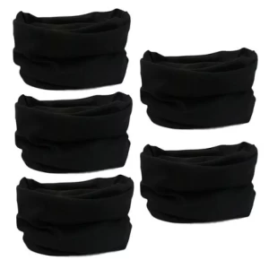 Black Solid Sport Headbands 5 Pcs Black Solid Sport Headbands 5 Pcs