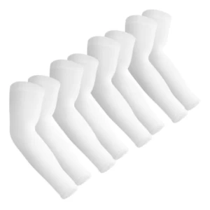 Sun Protection Cooling White Arm Sleeves Pack of 4