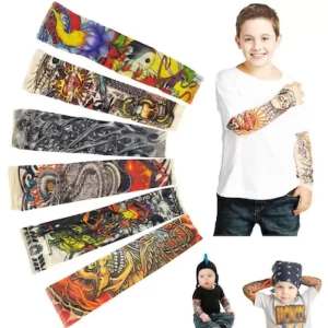 Temporary Tattoo Sleeves for Kids 6pcs