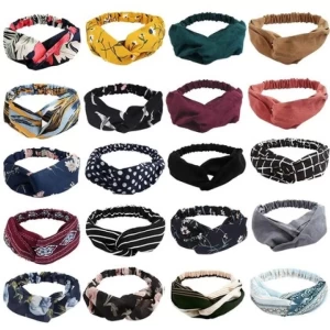 Elastic Boho Hair Band for Women Pack of 20 Elastic Boho Hair Band for Women Pack of 20