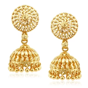 Traditional Brass Stylish 1 Gm Gold Plated  Earring for Women
