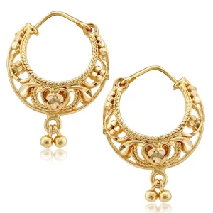 South Culture Alloy Gold Plated Chandbali Earring For Women