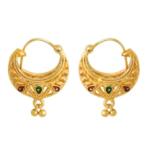 Alloy Gold Plated ChandBali Earrings for Women