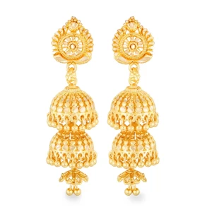 Alloy Gold Plated jhumki Earring for Women and Girls
