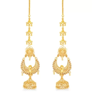 Gold Plated alloy Mayur design Kanchain Earring for Women and Girls Gold Plated alloy Mayur design Kanchain Earring for Women and Girls