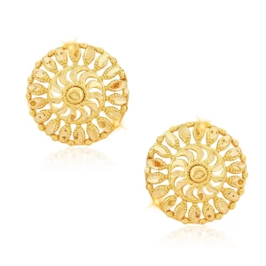 Premium Quality 1gm Gold South Screw Alloy Stud Earrings