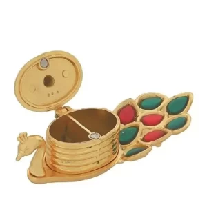 Peacock Haldi Kumkum Box Dibbi Peacock Haldi Kumkum Box Dibbi