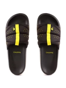 Turbo Black Mens Casual Slider and Flipflop