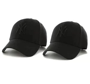 Trendy Mens Black Cotton Caps Pack of 2
