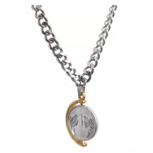 Classy Stainless Mens Silver Coin Chain