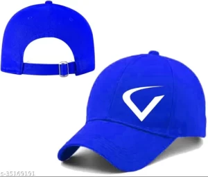 Unique Unisex Blue Cotton Cap