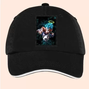 Goku Strenth Cotton Black Cap For Men